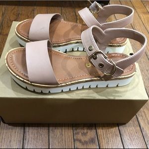 Mauve Platform Sandals